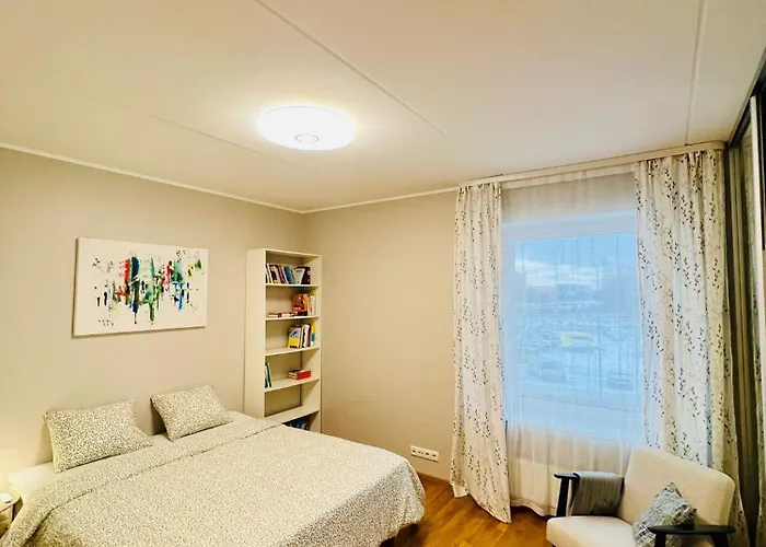 Spacious & Modern 1 Bedroom Near Lauluvaeljak- Apartamento